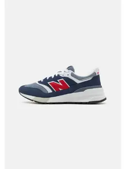 New Balance: Синие кроссовки 