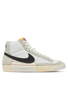 Nike: Белые кеды  Blazer Mid