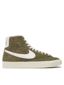 Nike: Зелёные кеды  Blazer Mid 77 Vintage