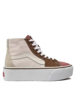 Vans: Бежевые кеды  SK8-Hi Tapered