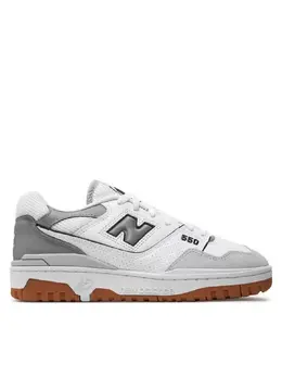 New Balance: Белые кроссовки 