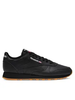 Reebok: Чёрные кроссовки  Classic Leather