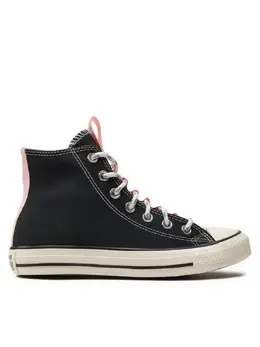 Converse: Чёрные кеды  Chuck Taylor All Star