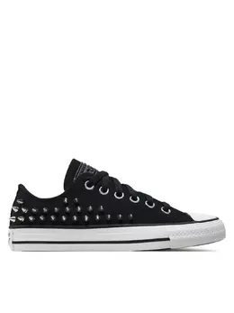 Converse: Чёрные кеды  Chuck Taylor All Star