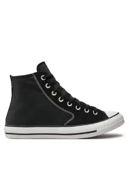 Converse: Чёрные кеды  Chuck Taylor All Star