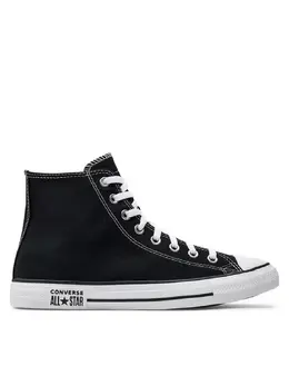 Converse: Чёрные кеды  Chuck Taylor All Star