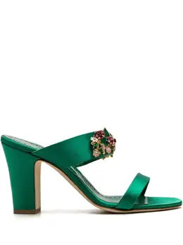 Manolo Blahnik: Зелёные сандалии 