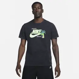 NIKE: Чёрная футболка 