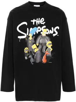 Balenciaga: Футболка  The Simpsons с принтом