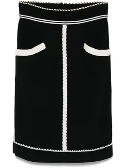 CHANEL Pre-Owned: Чёрная юбка 