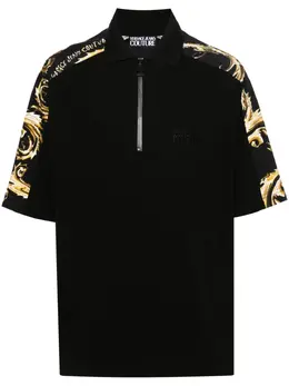 Versace Jeans Couture: Чёрное поло 