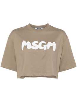 MSGM: Зелёная футболка 