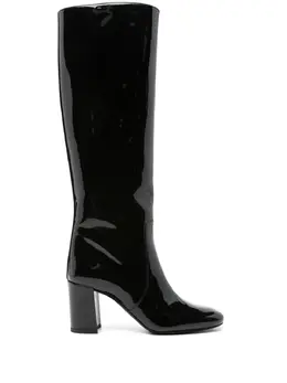 Saint Laurent: Чёрные ботинки 