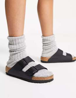 Birkenstock: Чёрные сандалии  Arizona