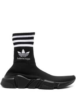 Balenciaga: Чёрные кроссовки  Speed