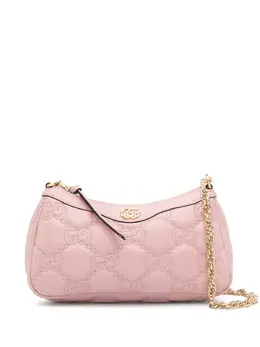 Gucci: Розовая сумка  GG