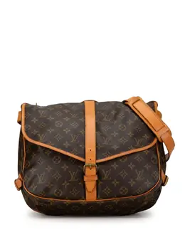 Louis Vuitton Pre-Owned: Коричневая сумка через плечо 