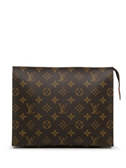 Louis Vuitton Pre-Owned: Коричневый клатч 