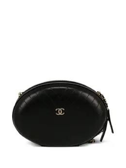 CHANEL Pre-Owned: Чёрная сумка 