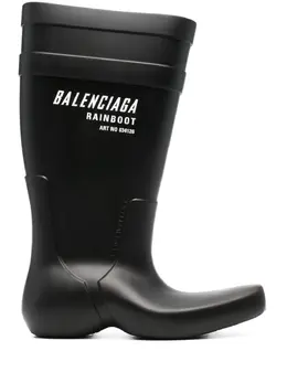 Balenciaga: Чёрные ботинки 