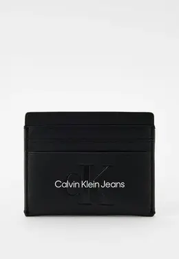 Calvin Klein Jeans: Чёрный картхолдер 