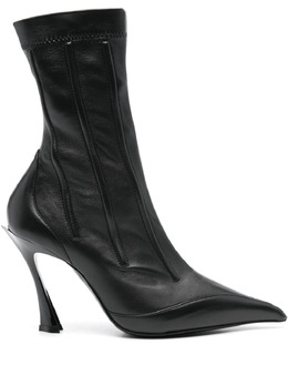 Mugler: Чёрные ботинки 