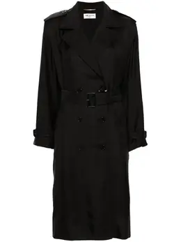 Saint Laurent: Шёлковое пальто 