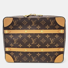 Louis Vuitton: Коричневая сумка 