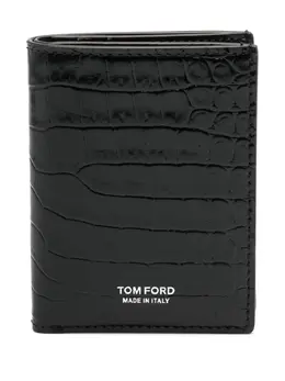 TOM FORD: Чёрный картхолдер  Logo