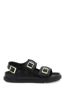 Birkenstock: Чёрные сандалии 