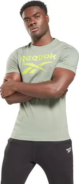 Reebok: Зелёная футболка 