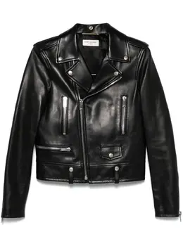 Saint Laurent: Кожаная куртка 
