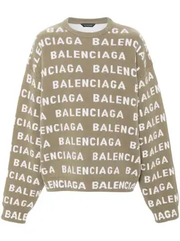 Balenciaga: Бежевый свитер 