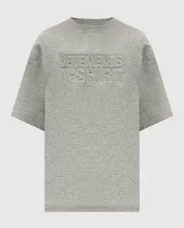 Vetements: Серая футболка 