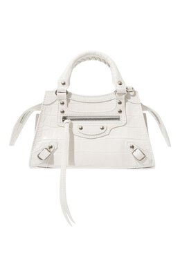 Balenciaga: Белая сумка  Neo Classic City Mini