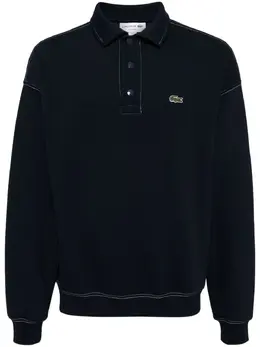 Lacoste: Голубое поло 