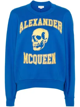 Alexander McQueen: Свитшот  Skull с принтом