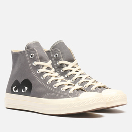 Converse: Серые кеды  Chuck 70 Hi