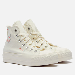 Converse: Бежевые кеды  Chuck Taylor All Star Lift