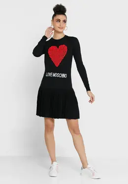 Love Moschino: Трикотажное платье 