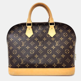 Louis Vuitton: Коричневая сумка 