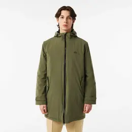 LACOSTE: Куртка цвета хаки 