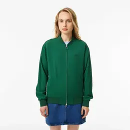 LACOSTE: Зелёная куртка 