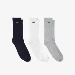 LACOSTE: Серые носки 