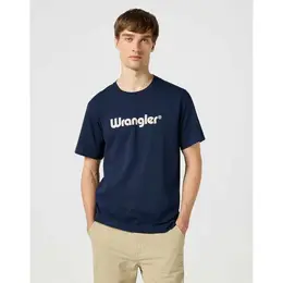 Wrangler: Синяя футболка 