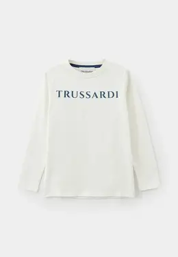 Trussardi Junior: Белый свитшот 