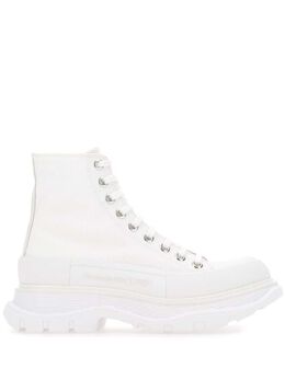 Alexander McQueen: Белые ботинки  Tread Slick