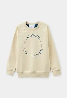 Trussardi Junior: Бежевый свитшот 