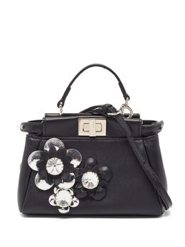 FENDI: Чёрная сумка  Peekaboo