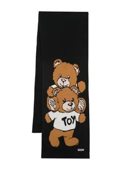 Moschino: Чёрный шарф  Teddy Bear